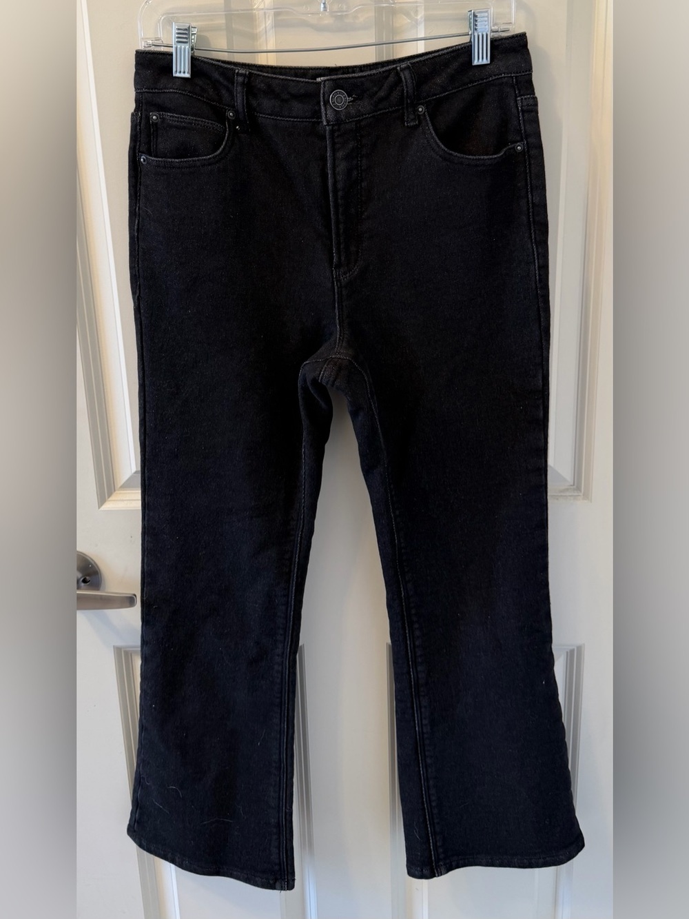 NWOT Z Supply High Rise Crop Knit Jeans, Black, Size 28